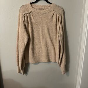 ESQUALO Soft Beige Crew Neck Sweater